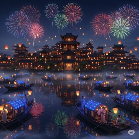 Pagoda, watercraft वॉलपेपर