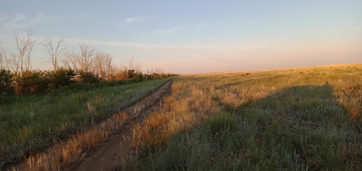 закат природа