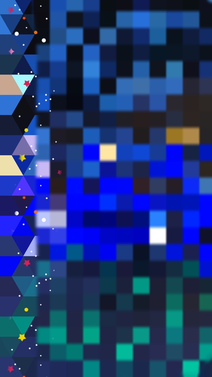 blue mosaic