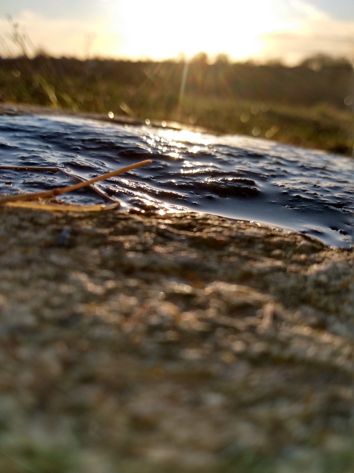 Stone with water
