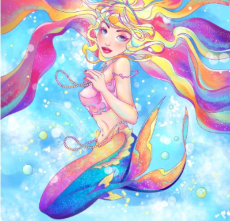 sirena mermaid cute bonita