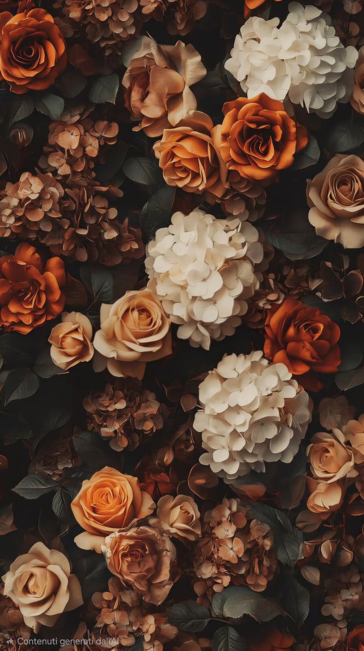 AUTUMN COLORED FLOWERS