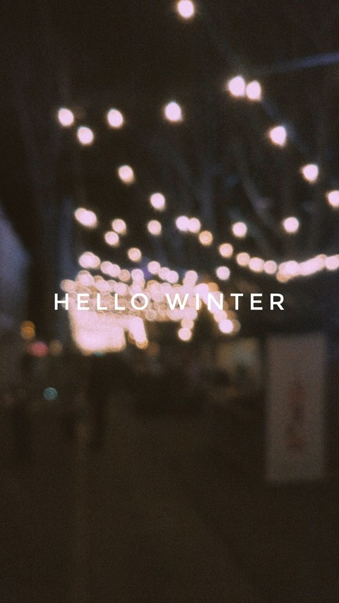 Hello winter!