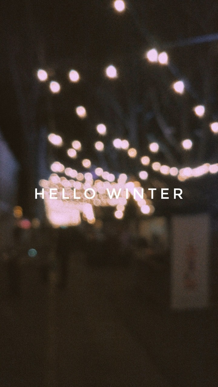 Hello winter!