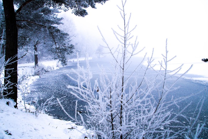 freezing water