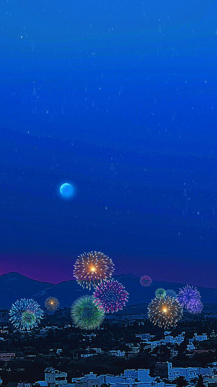 sky fireworks