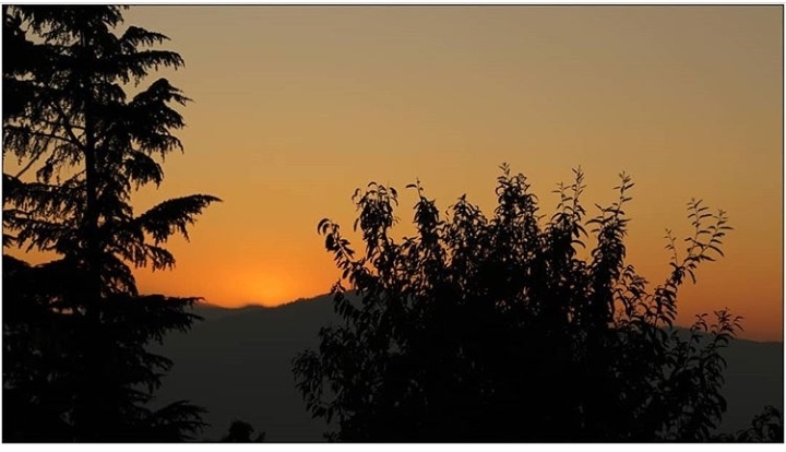 Natural sunset