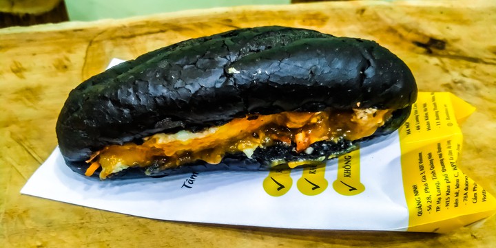 black coal bread