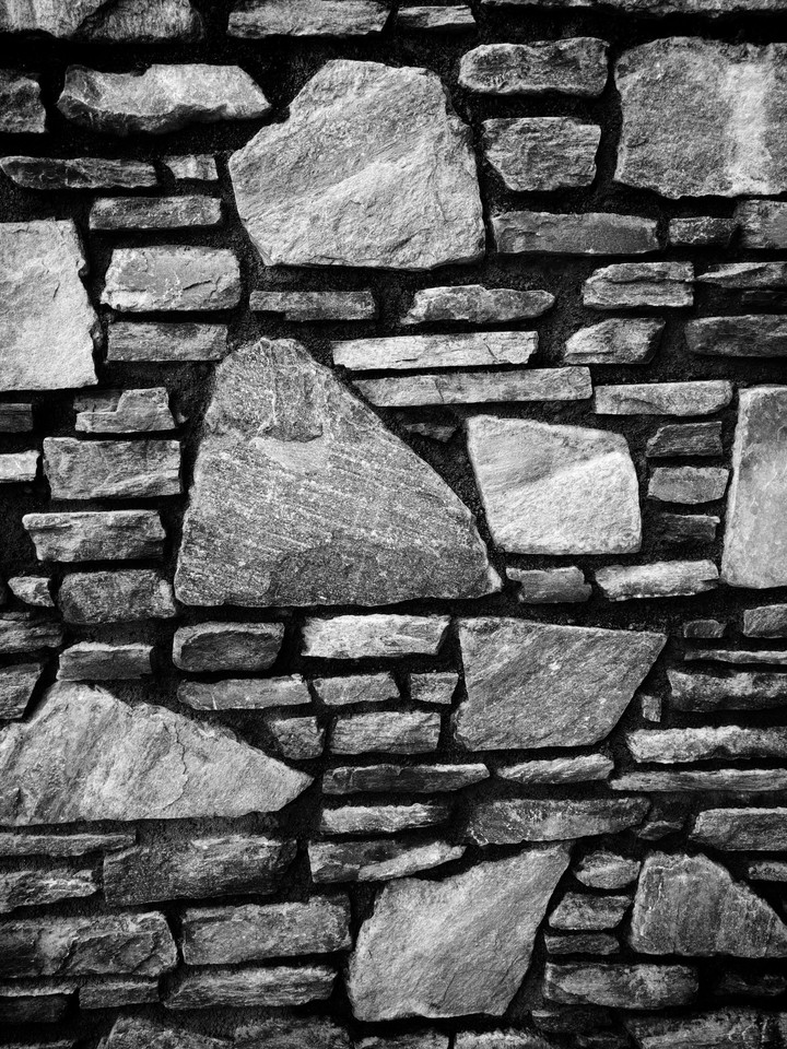 Stone Wall #2 Noir