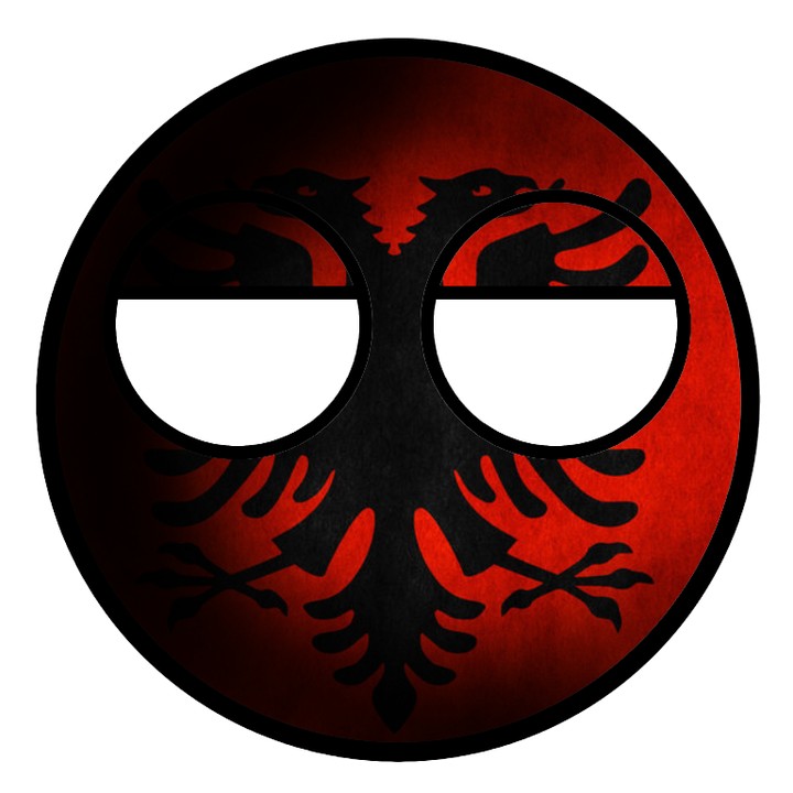 Free to use Albania country ball