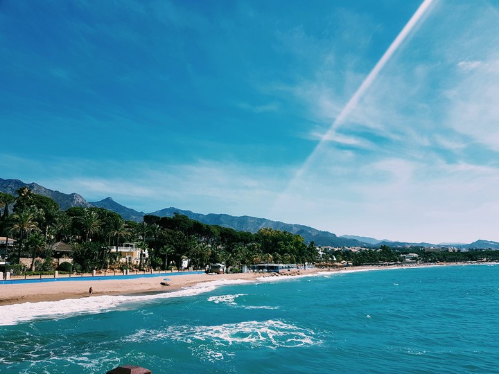 Sea shore.