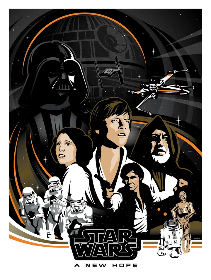Star Wars A New Hope Wallpaper Illustration