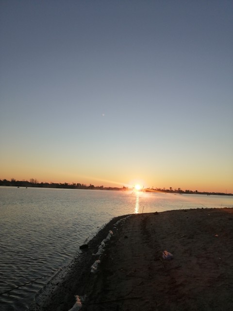 sunset, Water वॉलपेपर