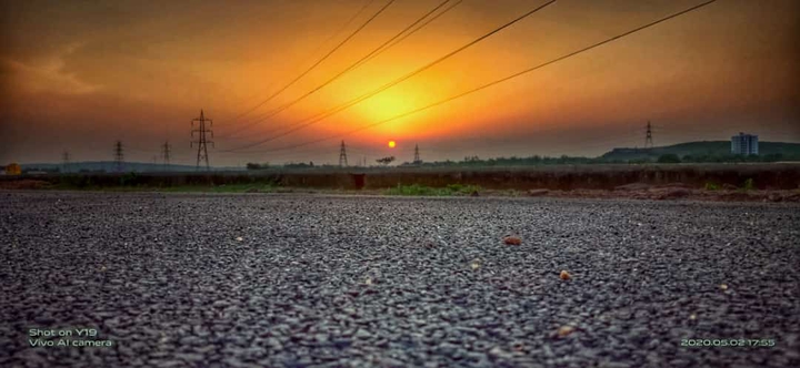 Evening look in sky beautiful