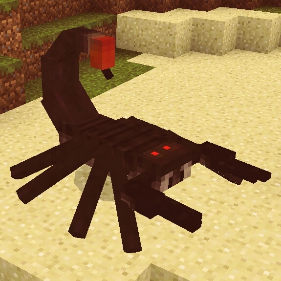 a scorpion in minecraft!