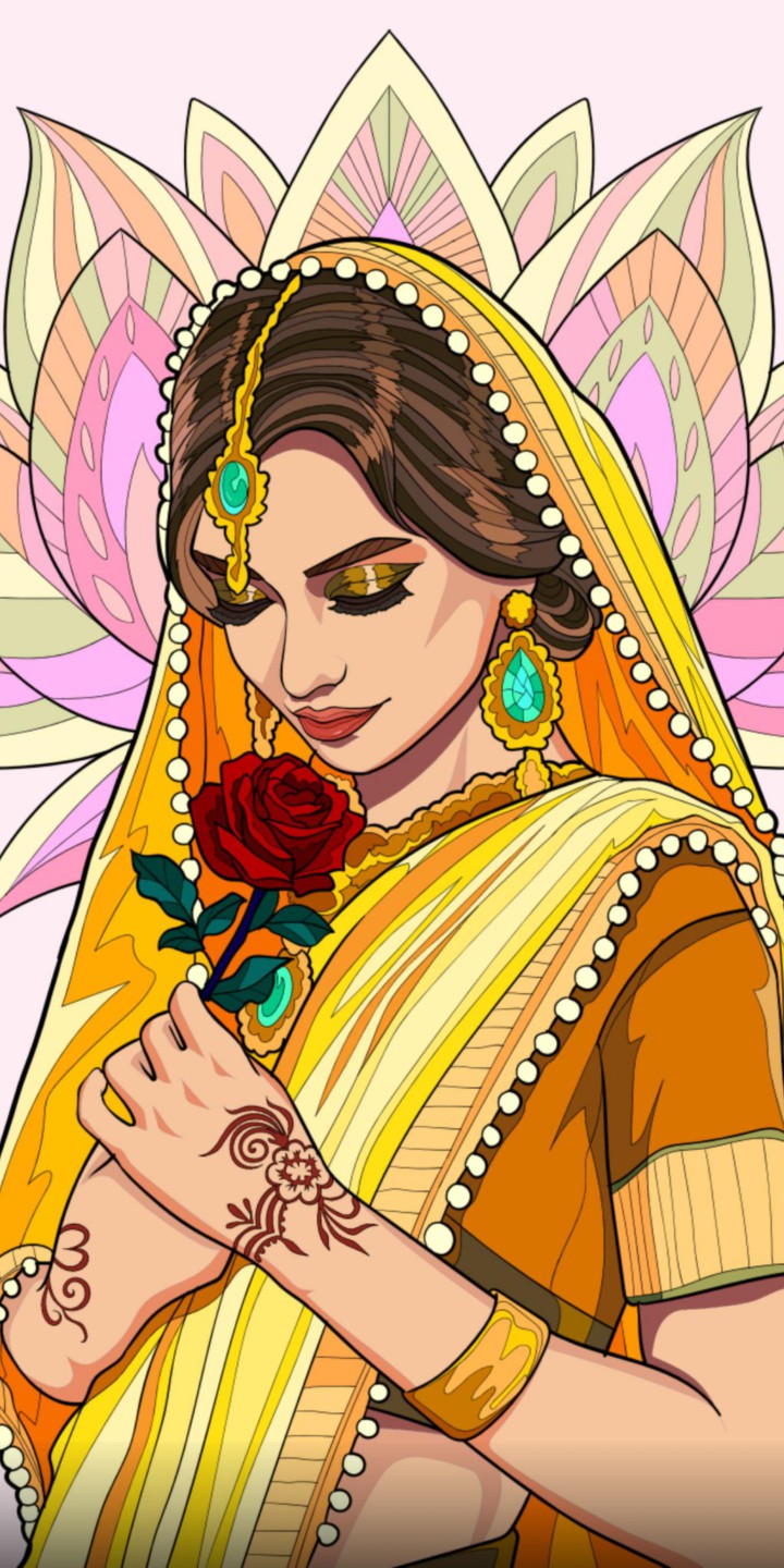 girl with rose