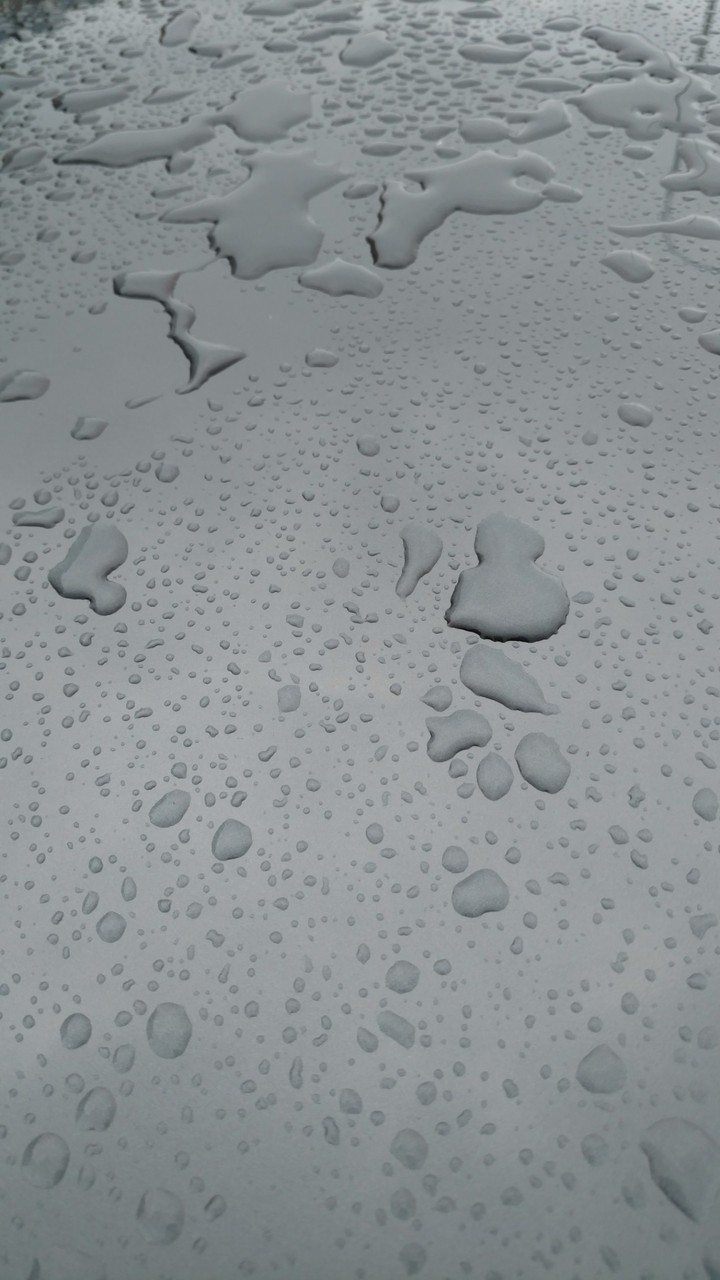 BMW E60 the roof after rain