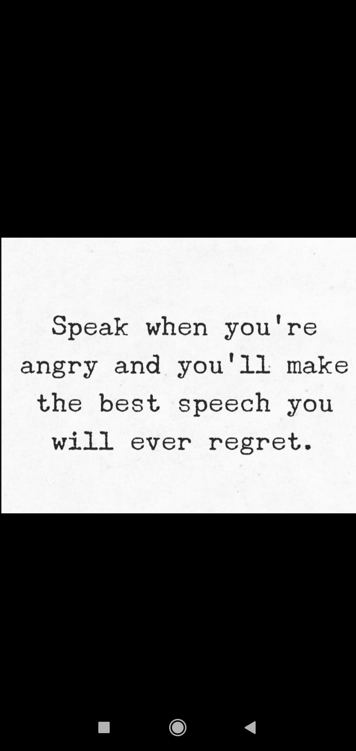 speech of anger