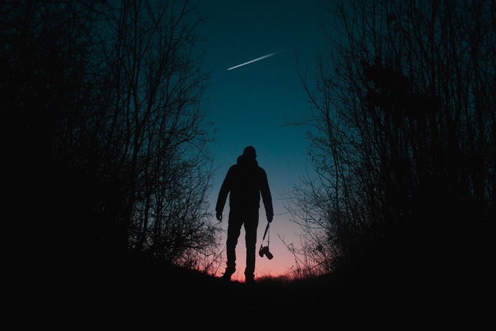 walking lonely