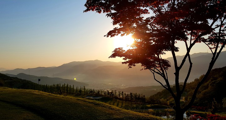 경남골프장석양