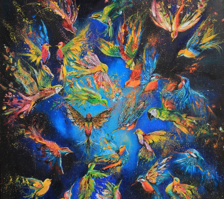 birds painting