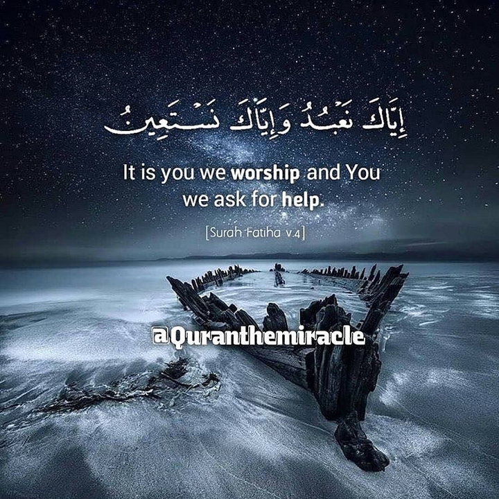 It is you we worship and you we ask for help.