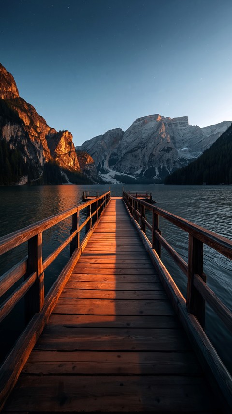 fonds d'écran sunrise, boardwalk