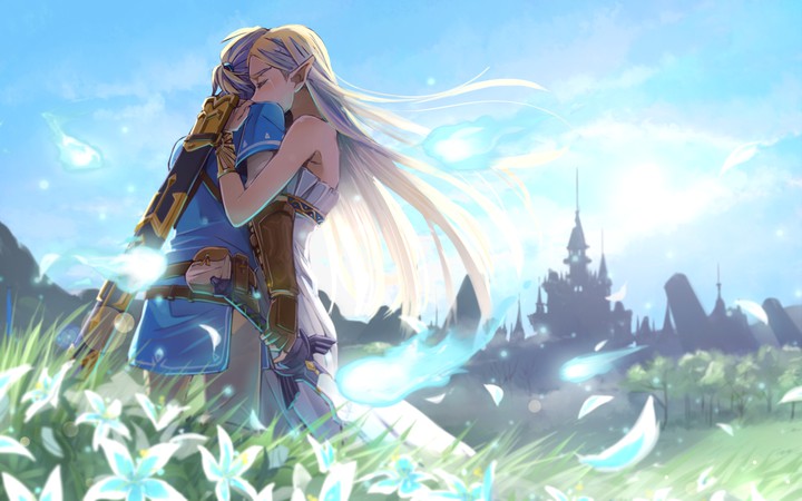 Llink Zelda Hug