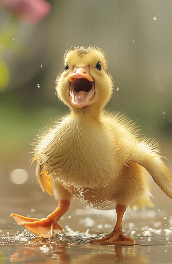 Duck cute, little duck