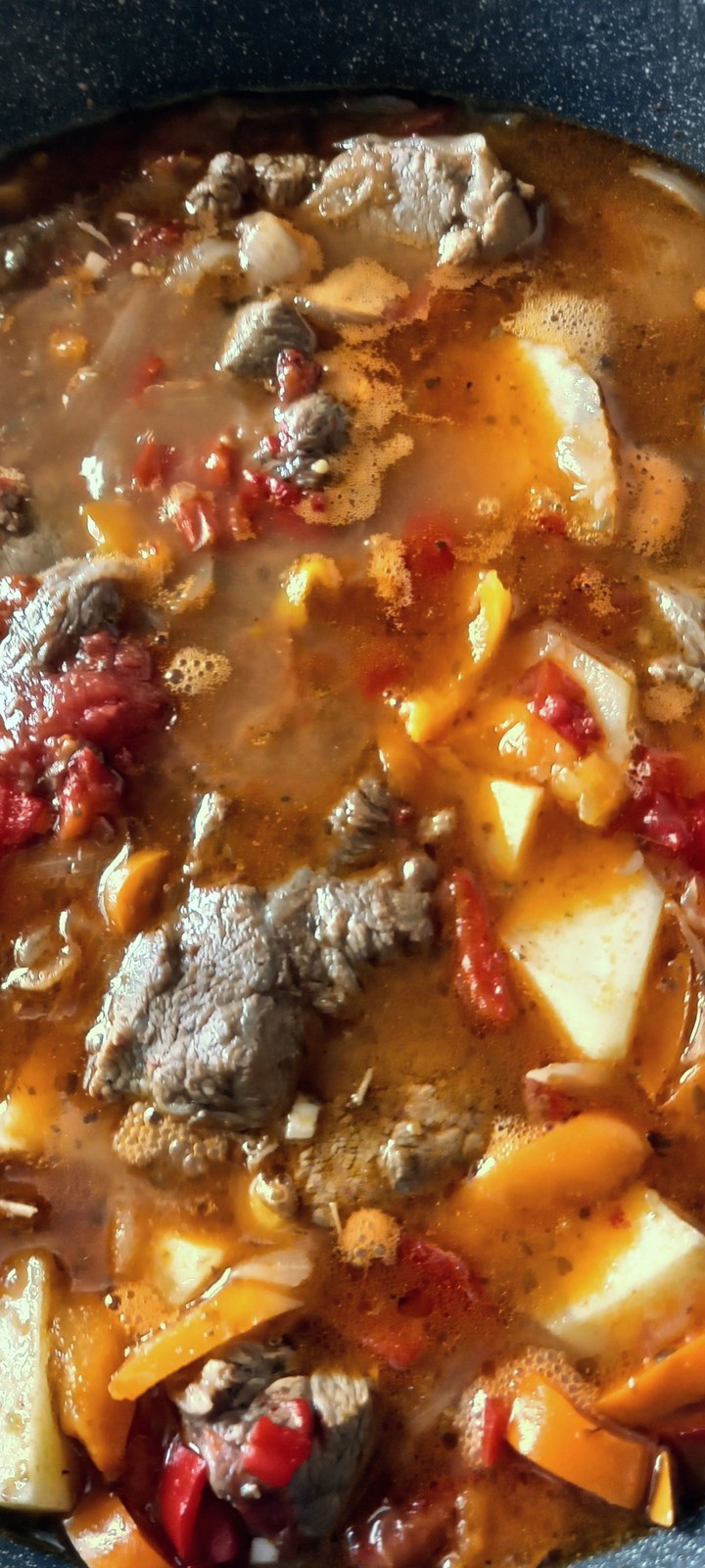 Food wallpaper (beef with vegetables)