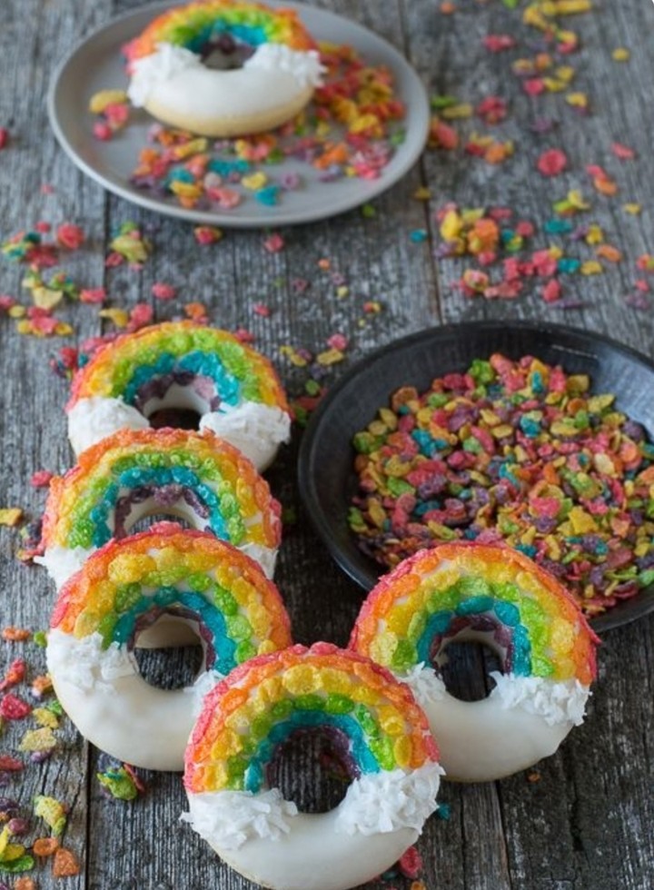 rainbow donuts!!!