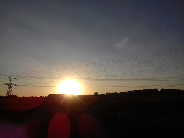 As the sun goes down