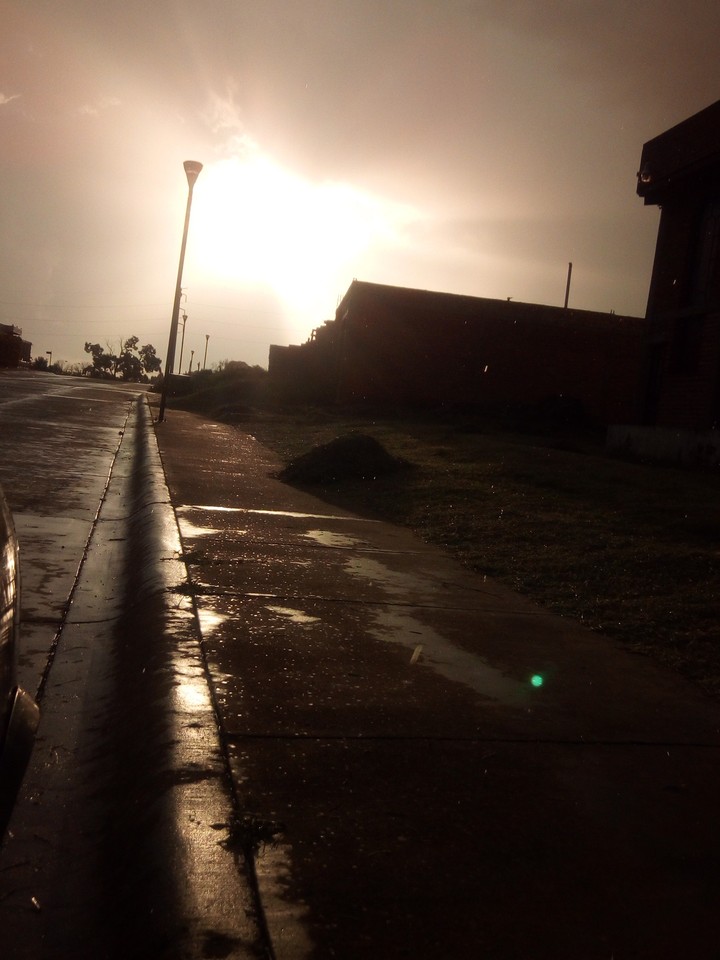 empezando a llover...