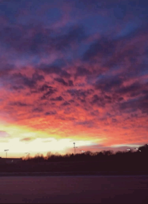 red sky