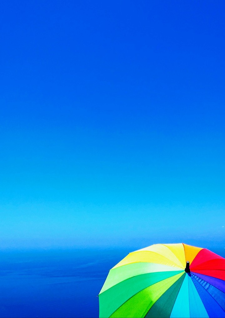 Sky,sea and rainbow