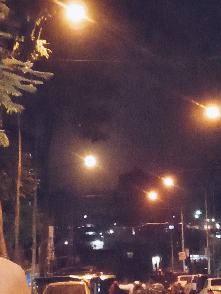 moon or street light