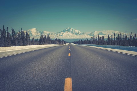 snow road