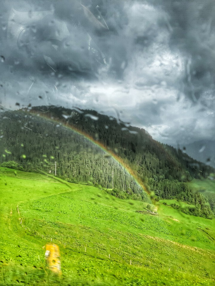 rain and rainbow