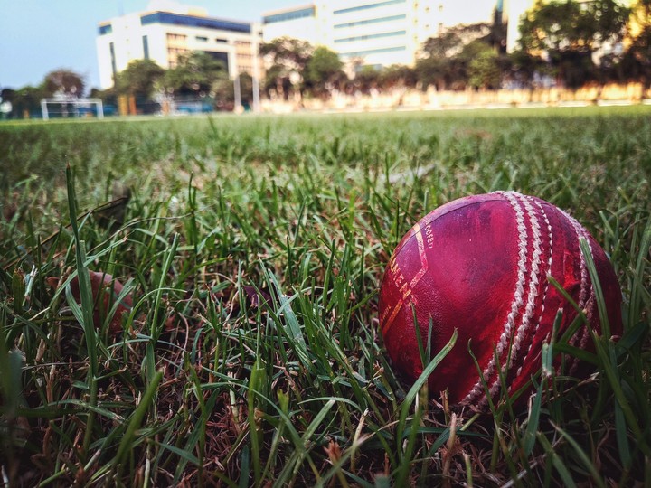 The Seam of a Cricket Ball.