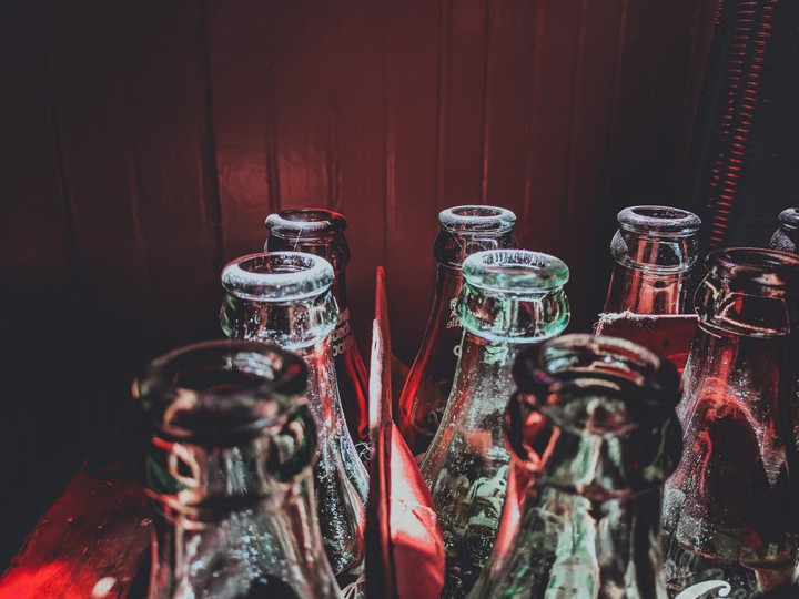 glass bottles