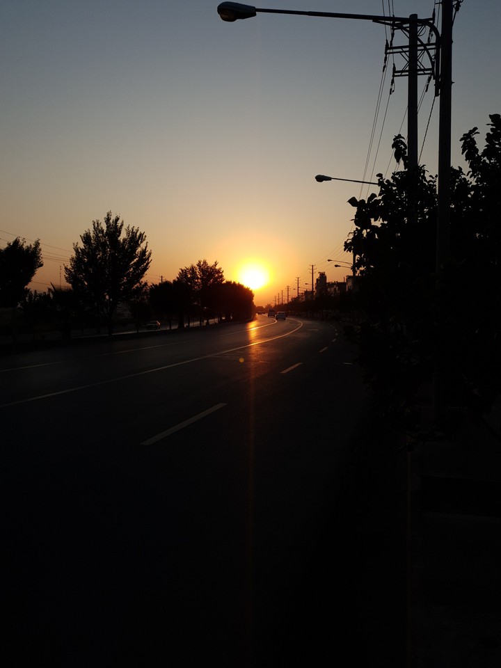 Sunrise in Shiraz in Iran