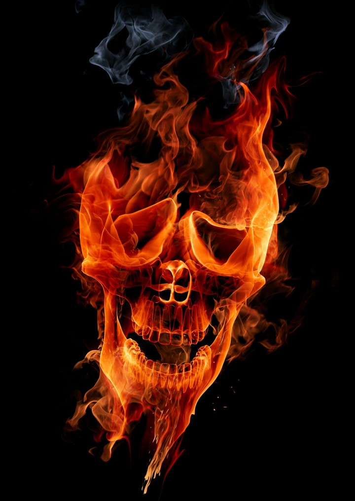 fire skull