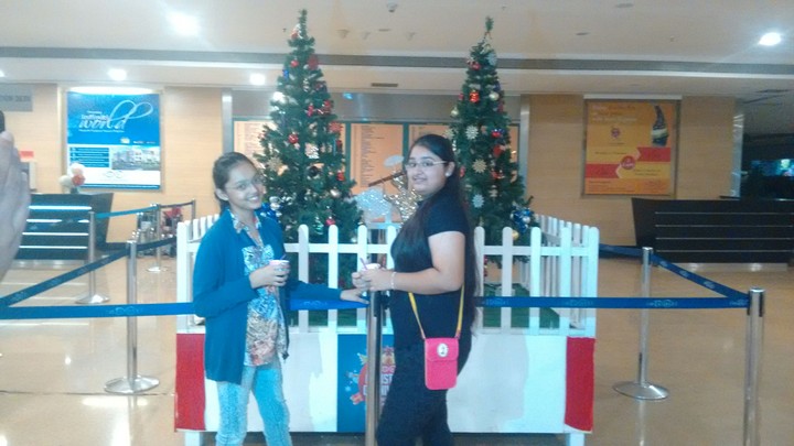 Christmas Party with sister