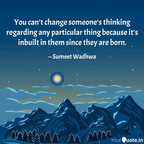 You can't