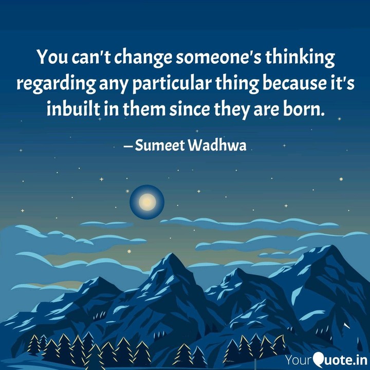 You can't