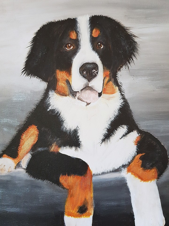 peinture bouvier bernois