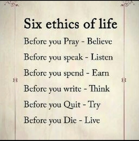 six ethics of life
