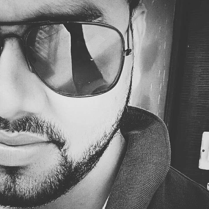black and white