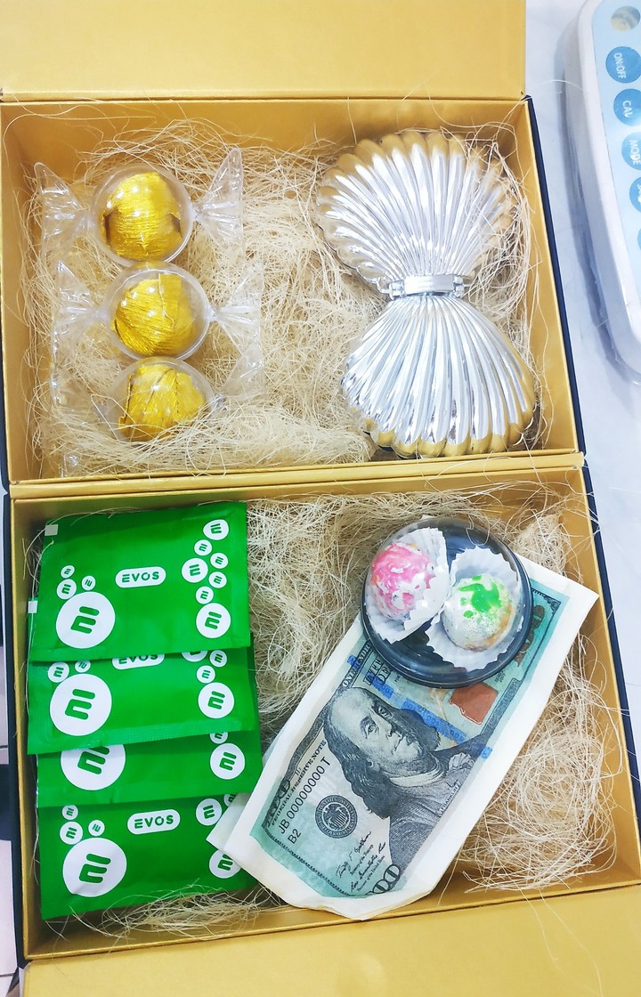presentation of chocolate