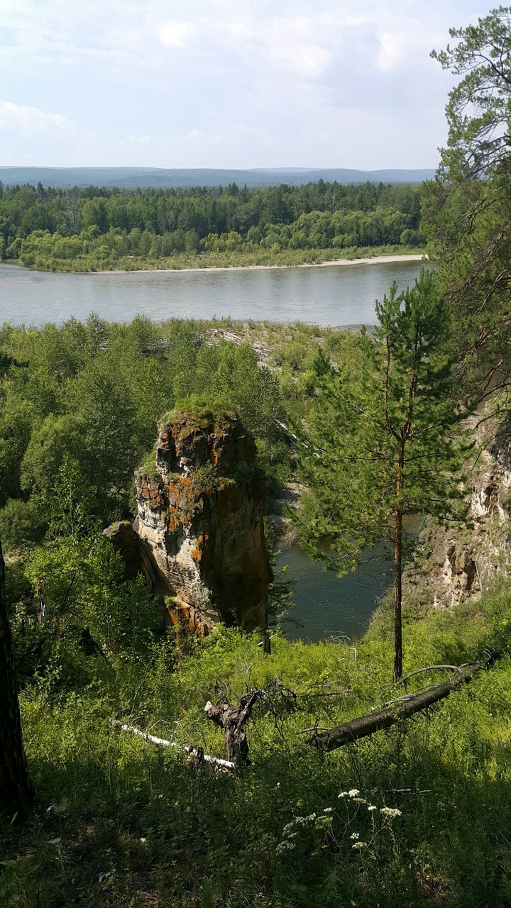 Река Белая, скала Жердак.